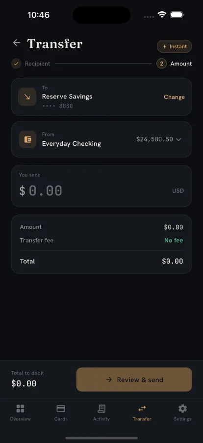 Aureum — White-Label Digital Banking Platform (Flutter + Next.js) screenshot 5