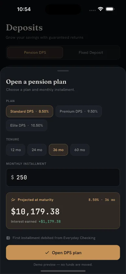 Aureum — White-Label Digital Banking Platform (Flutter + Next.js) screenshot 9