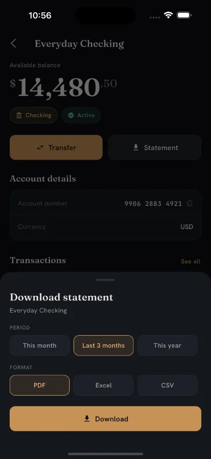 Aureum — White-Label Digital Banking Platform (Flutter + Next.js) screenshot 11