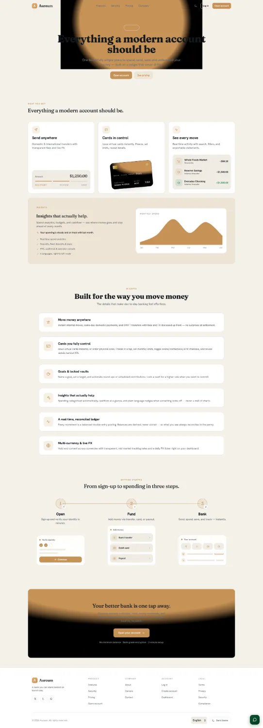 Aureum — White-Label Digital Banking Platform (Flutter + Next.js) screenshot 19