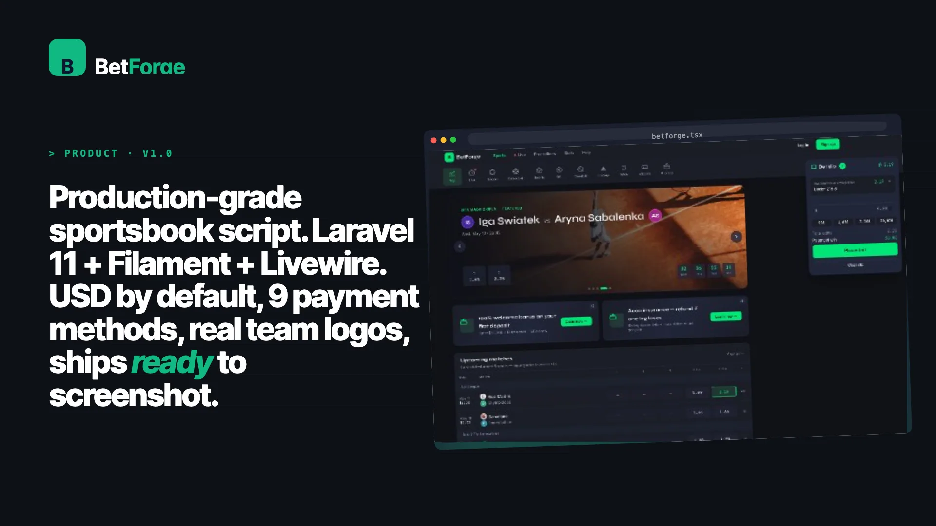 BetForge — Self-Hosted Sports Betting Platform