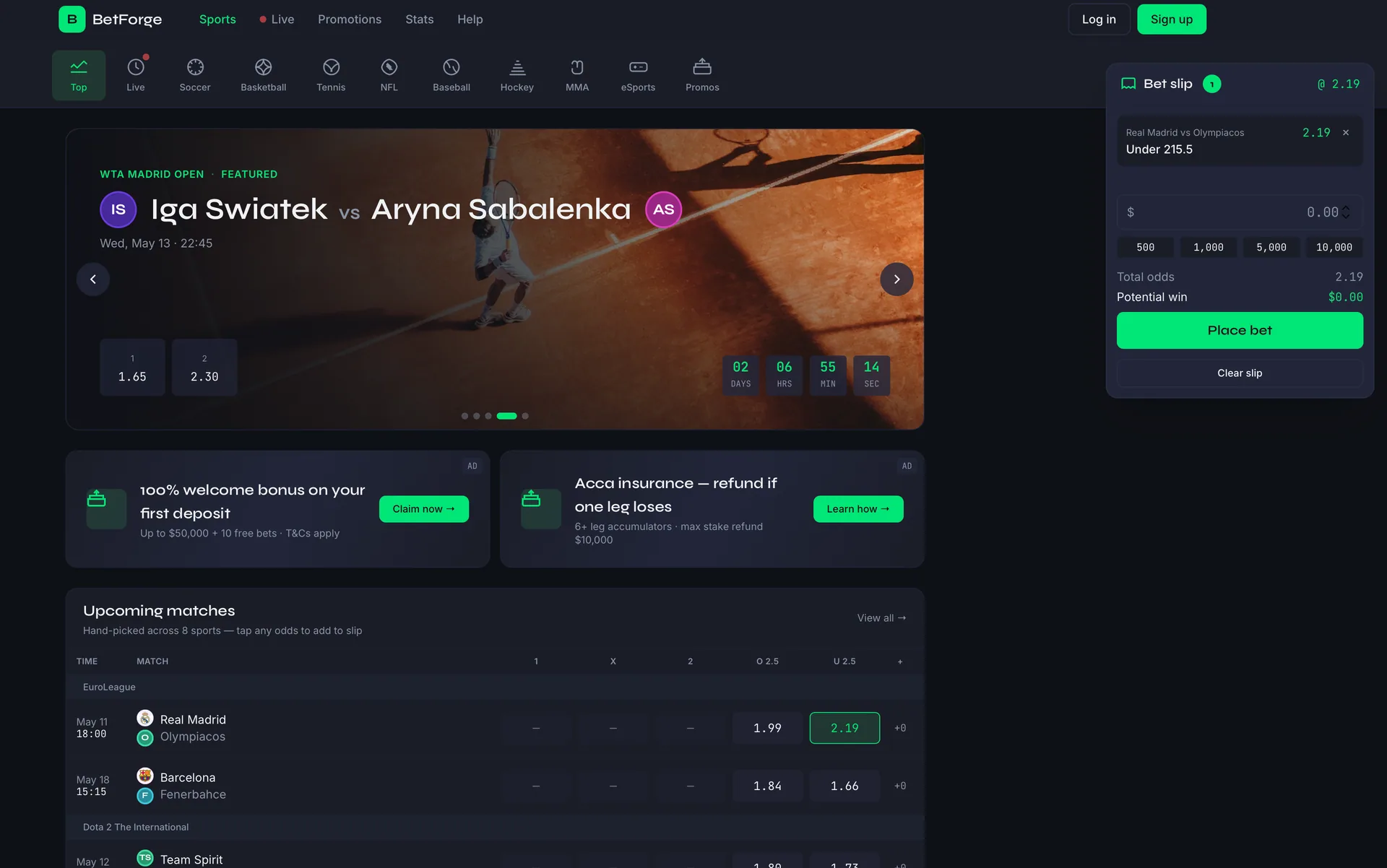 BetForge — Self-Hosted Sports Betting Platform screenshot 2