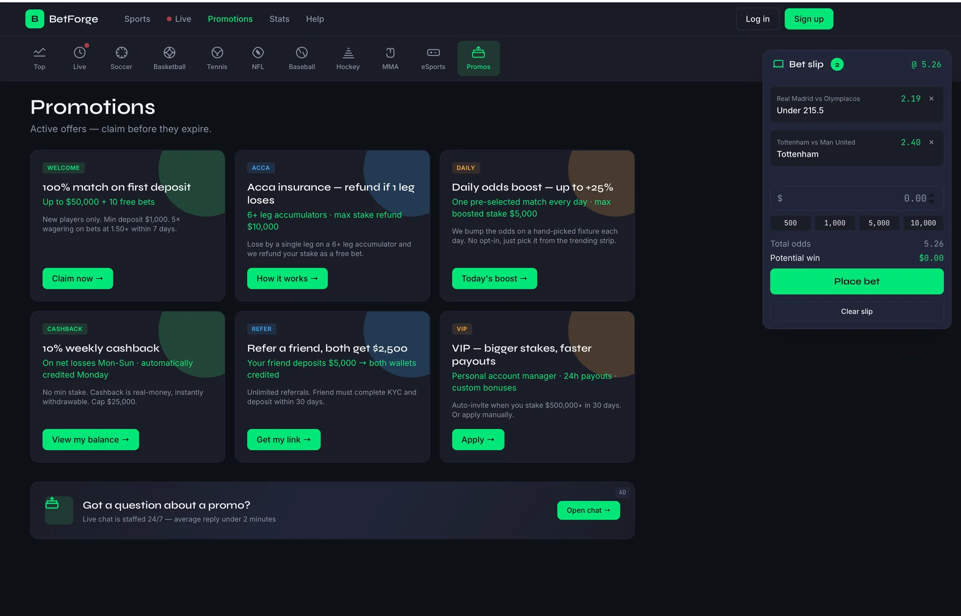 BetForge — Self-Hosted Sports Betting Platform screenshot 6