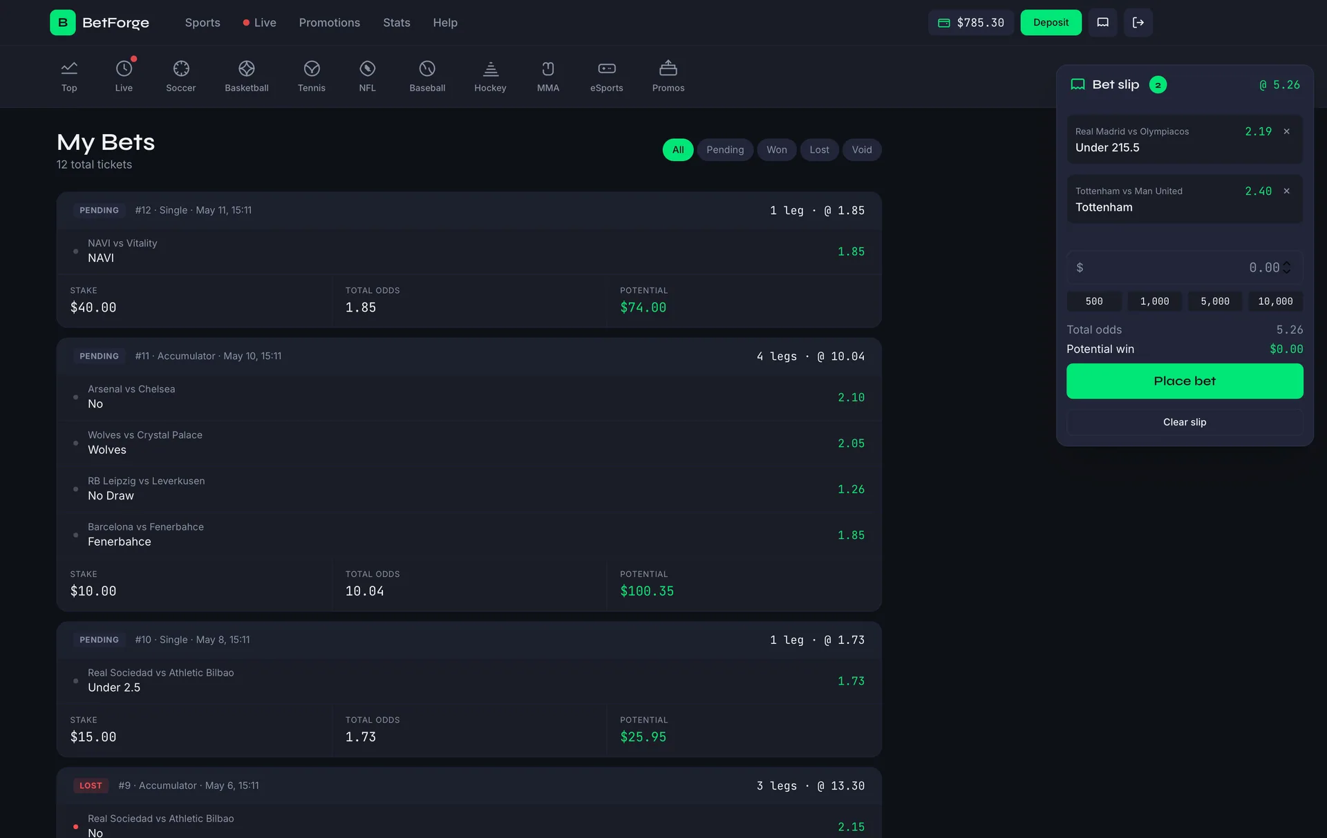BetForge — Self-Hosted Sports Betting Platform screenshot 11