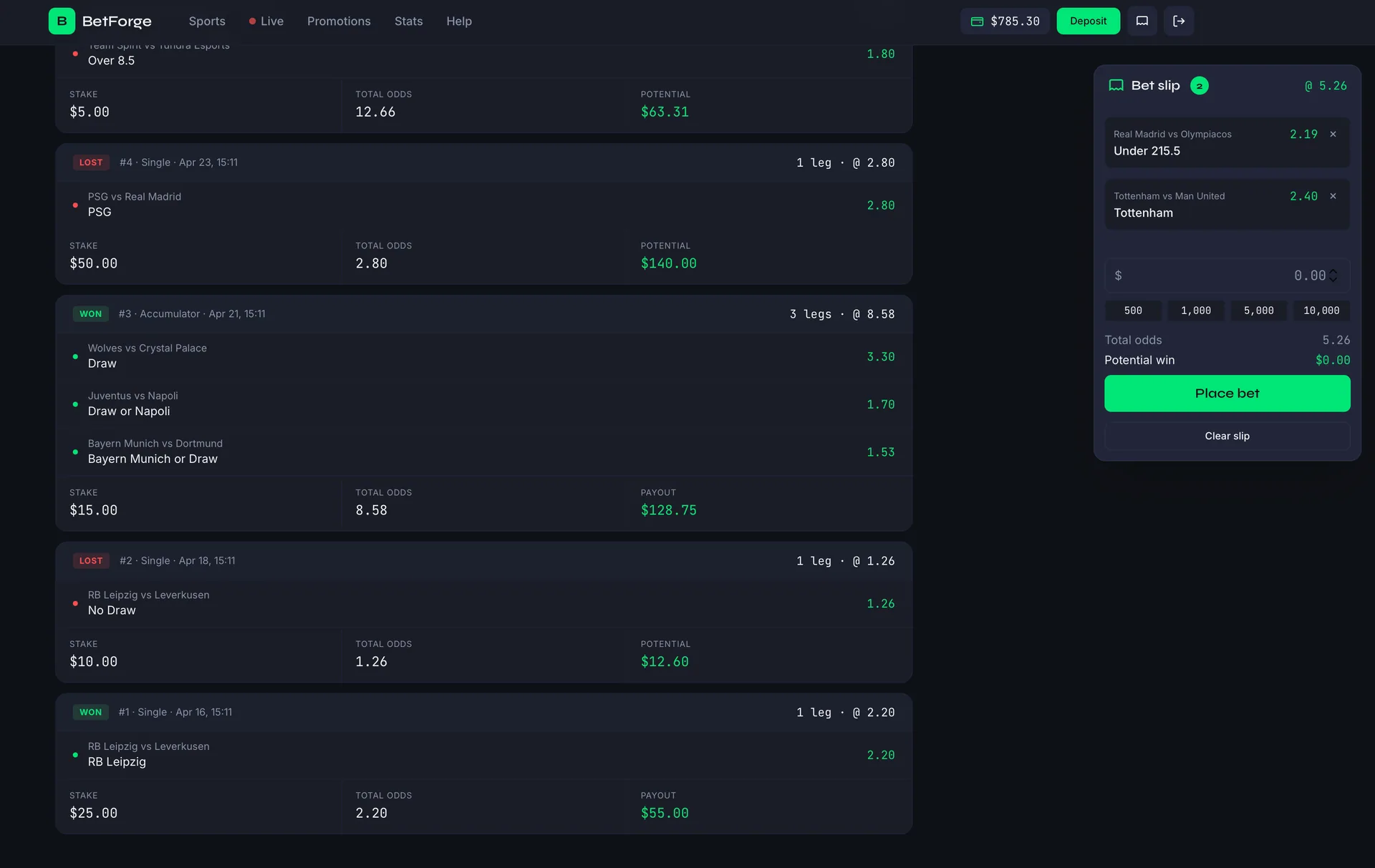 BetForge — Self-Hosted Sports Betting Platform screenshot 12