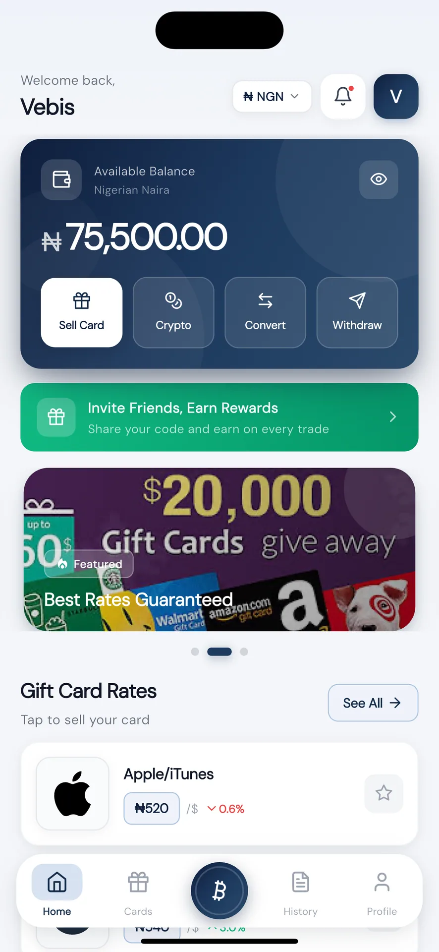 CardFlow - Gift Card Exchange & Marketplace Platform screenshot 2