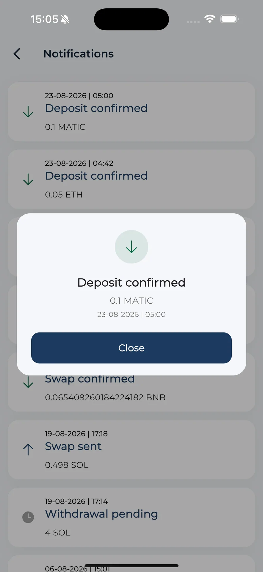 CryptoGate — Multi-Chain Payment Gateway (Flutter + Laravel) screenshot 14