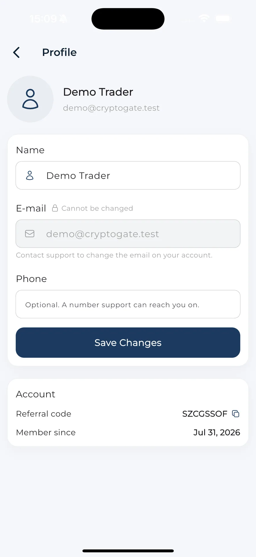 CryptoGate — Multi-Chain Payment Gateway (Flutter + Laravel) screenshot 18