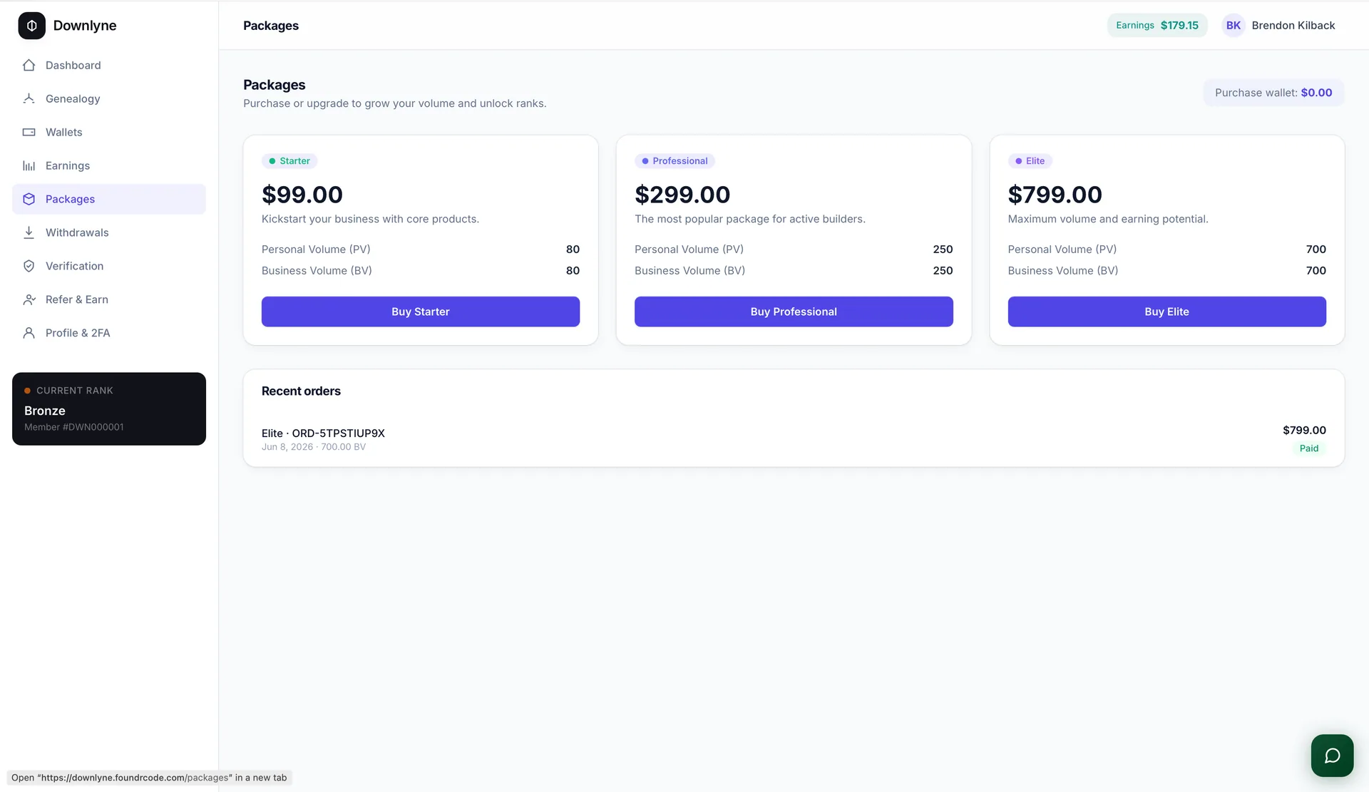 Downlyne — Multi-Plan MLM & Network-Marketing Platform screenshot 7