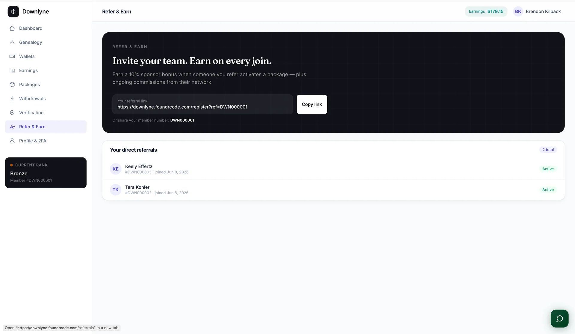 Downlyne — Multi-Plan MLM & Network-Marketing Platform screenshot 10