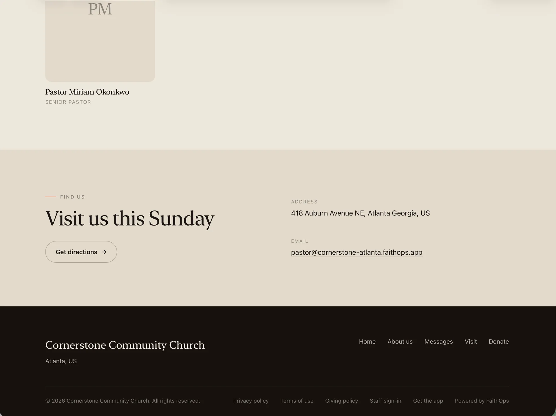 FaithOps — Church & Mosque Management Platform (Laravel + Flutter) screenshot 3