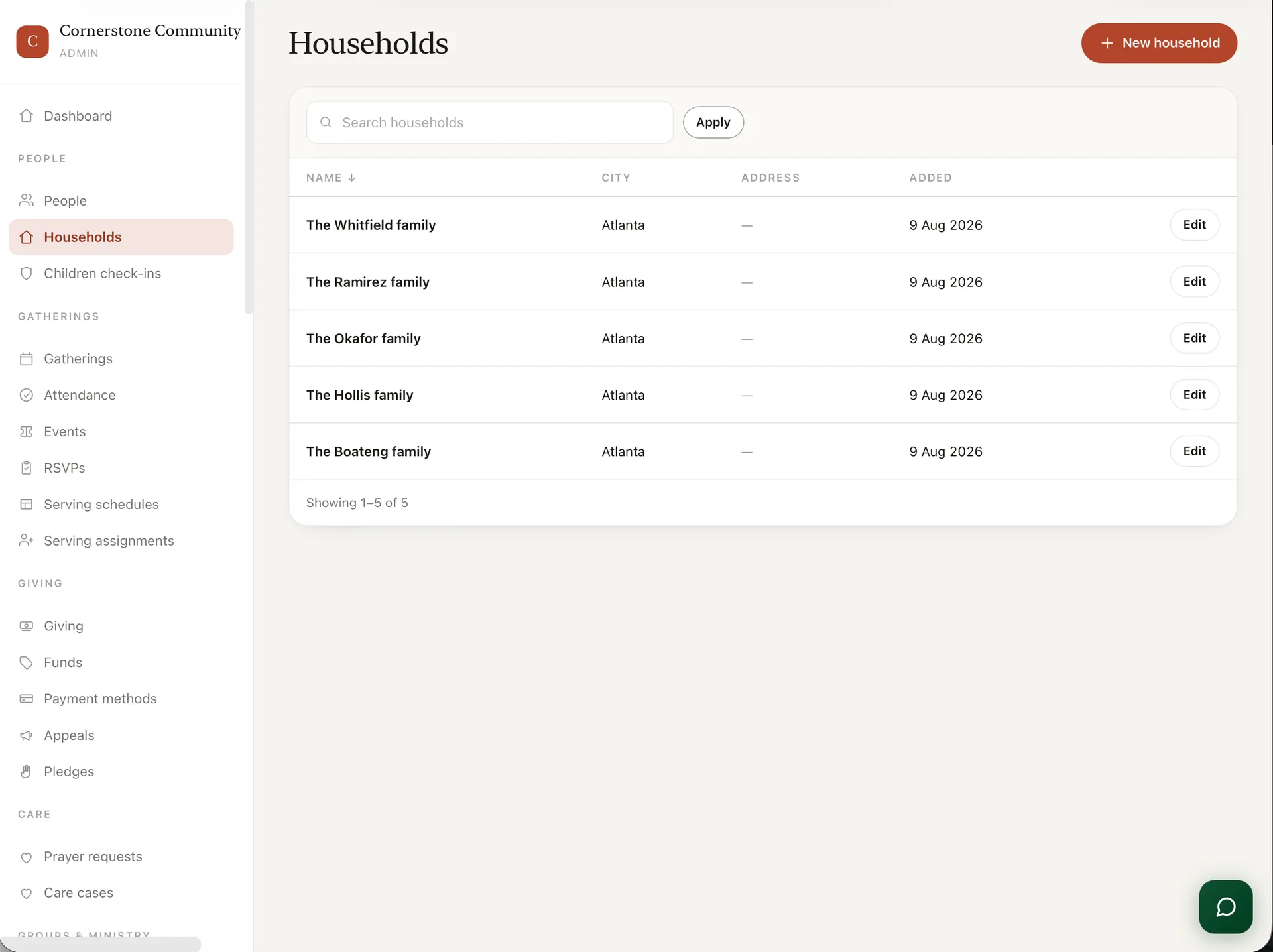 FaithOps — Church & Mosque Management Platform (Laravel + Flutter) screenshot 5
