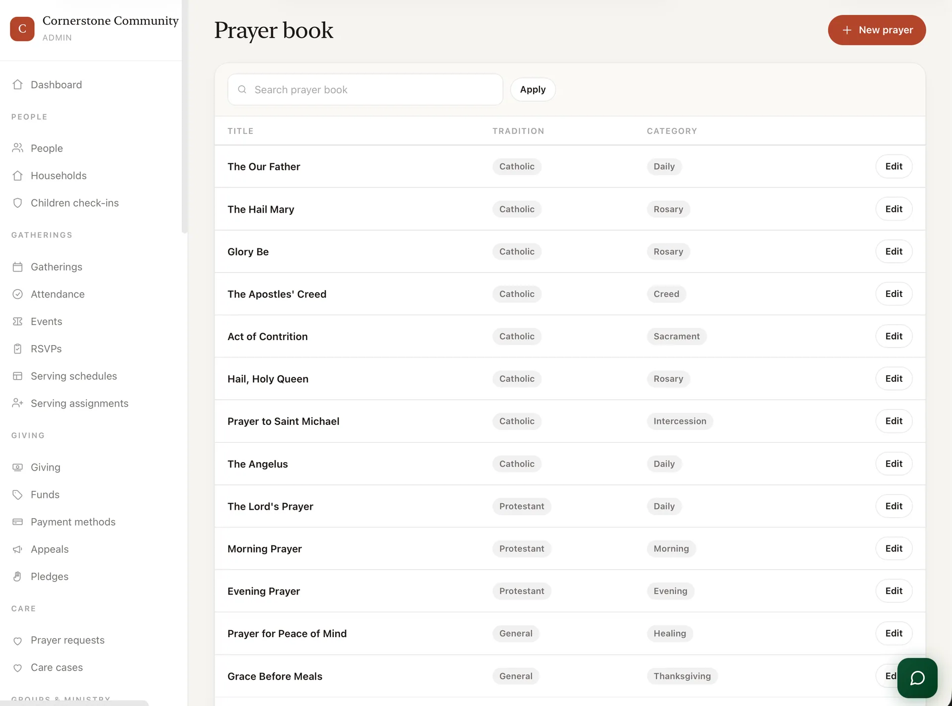FaithOps — Church & Mosque Management Platform (Laravel + Flutter) screenshot 7