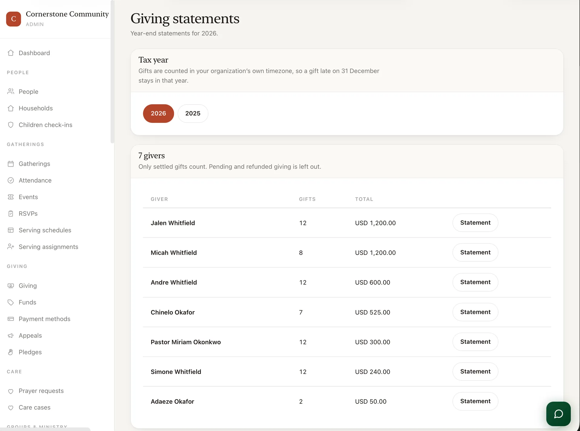 FaithOps — Church & Mosque Management Platform (Laravel + Flutter) screenshot 8