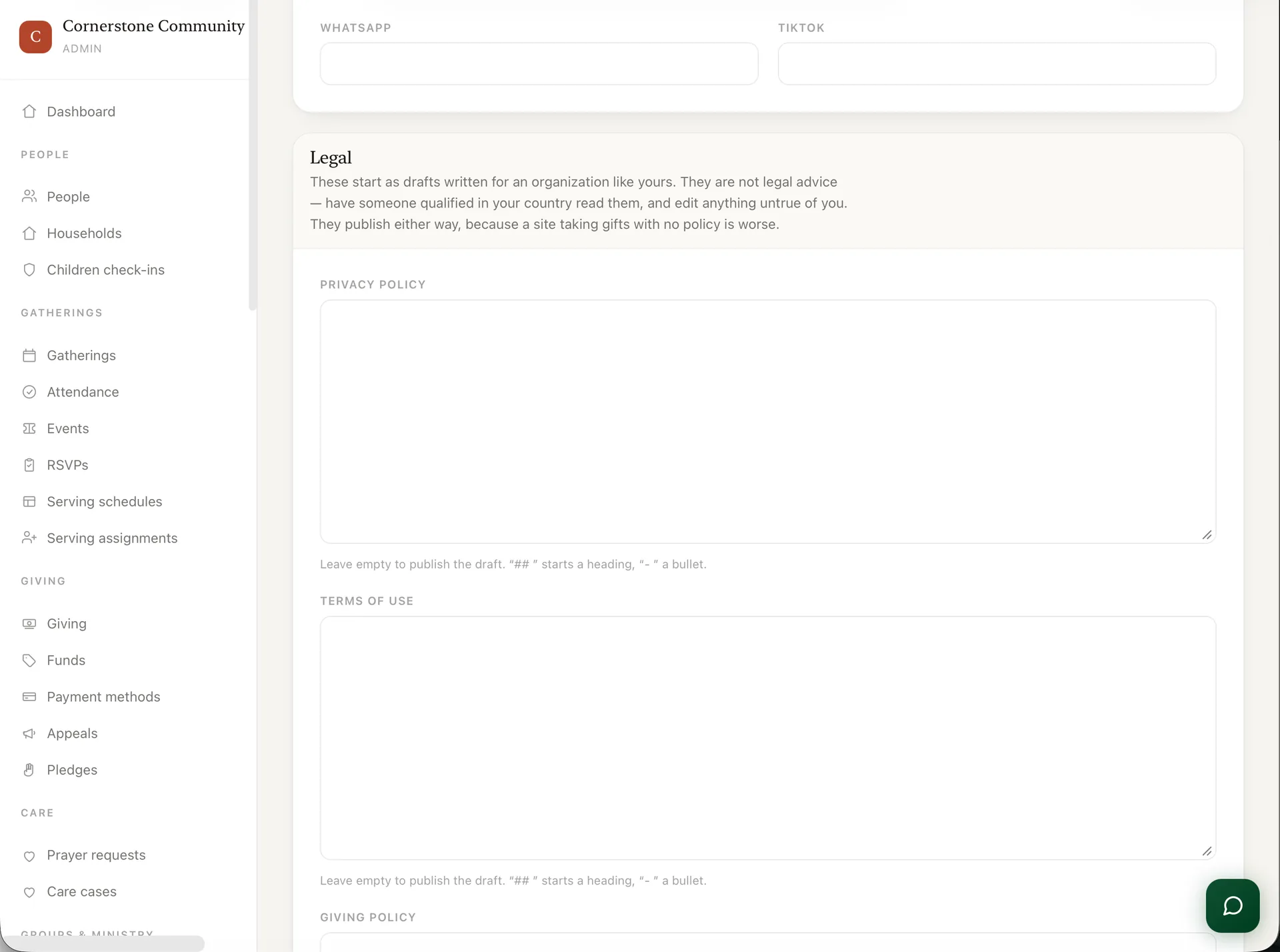 FaithOps — Church & Mosque Management Platform (Laravel + Flutter) screenshot 9