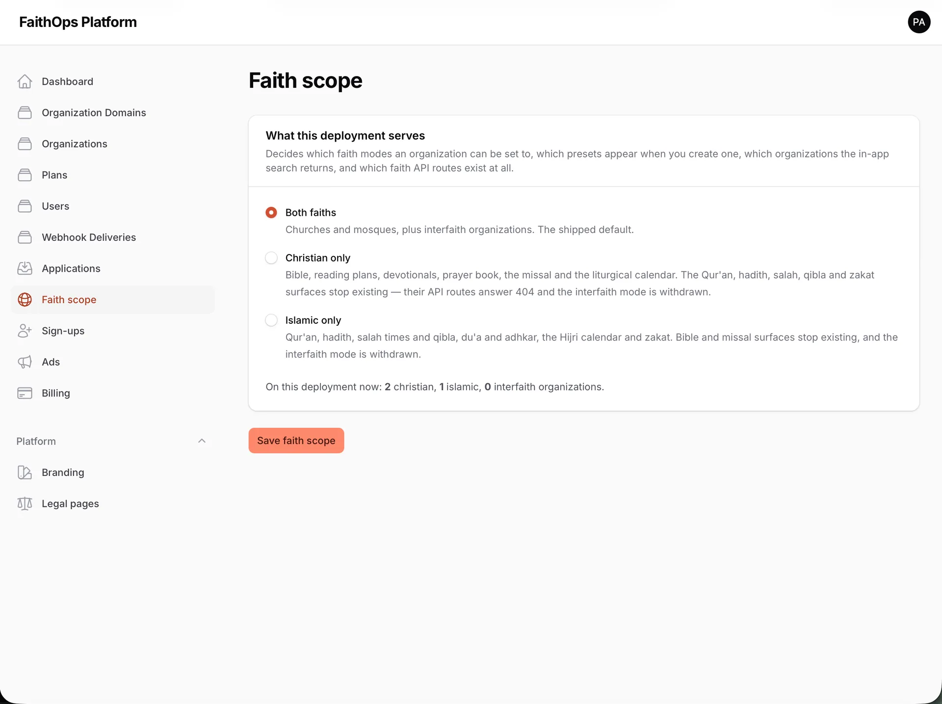 FaithOps — Church & Mosque Management Platform (Laravel + Flutter) screenshot 11