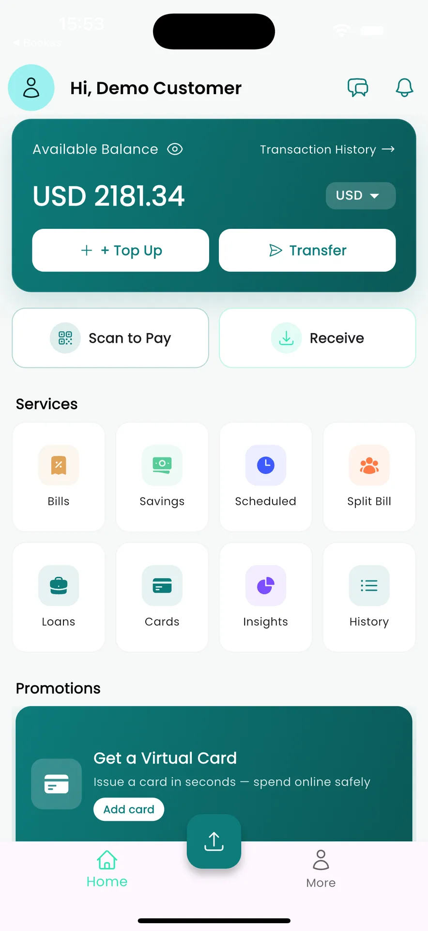 FlashBank Pro - Mobile Banking (Flutter + Laravel + Filament) screenshot 2