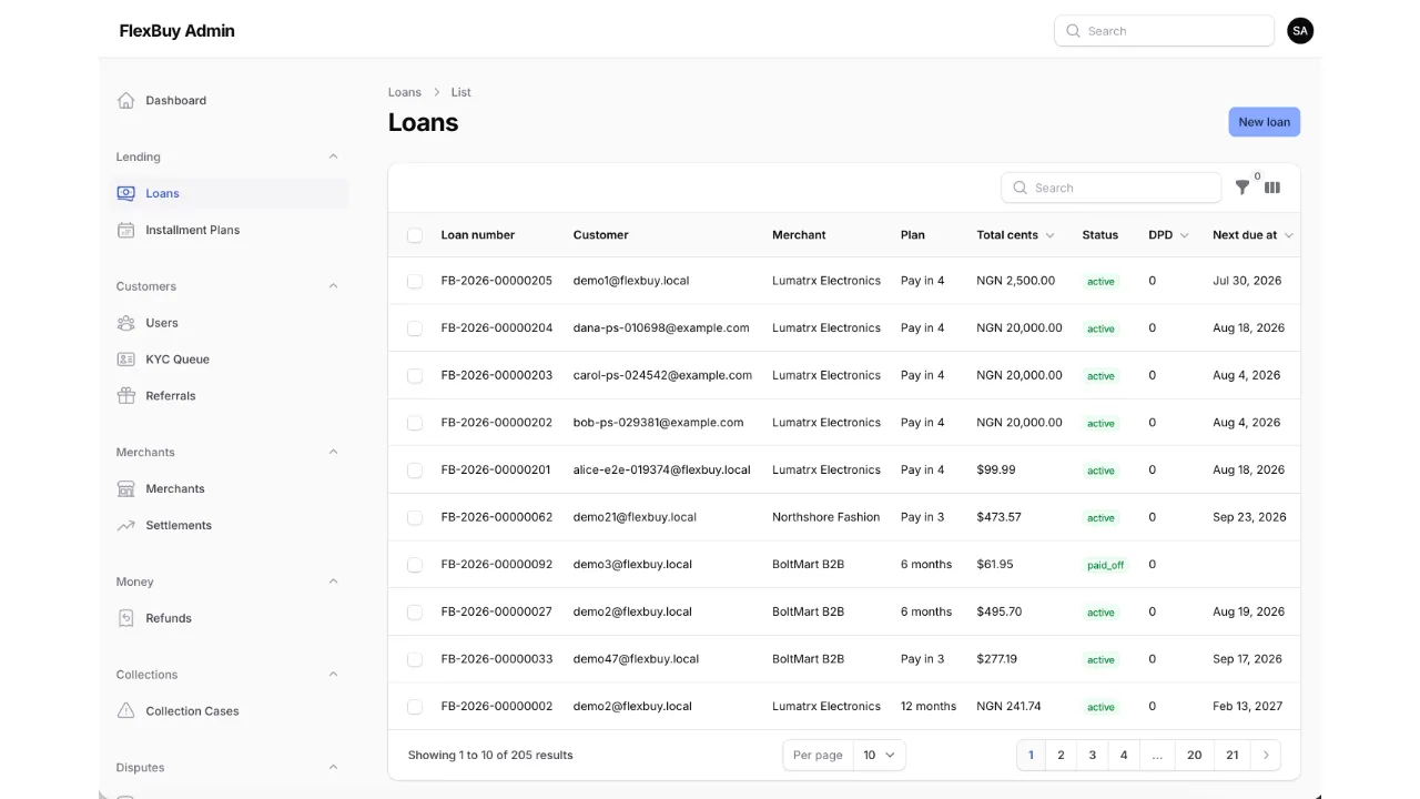 FlexBuy — Buy Now Pay Later Platform (Flutter + Laravel) screenshot 15