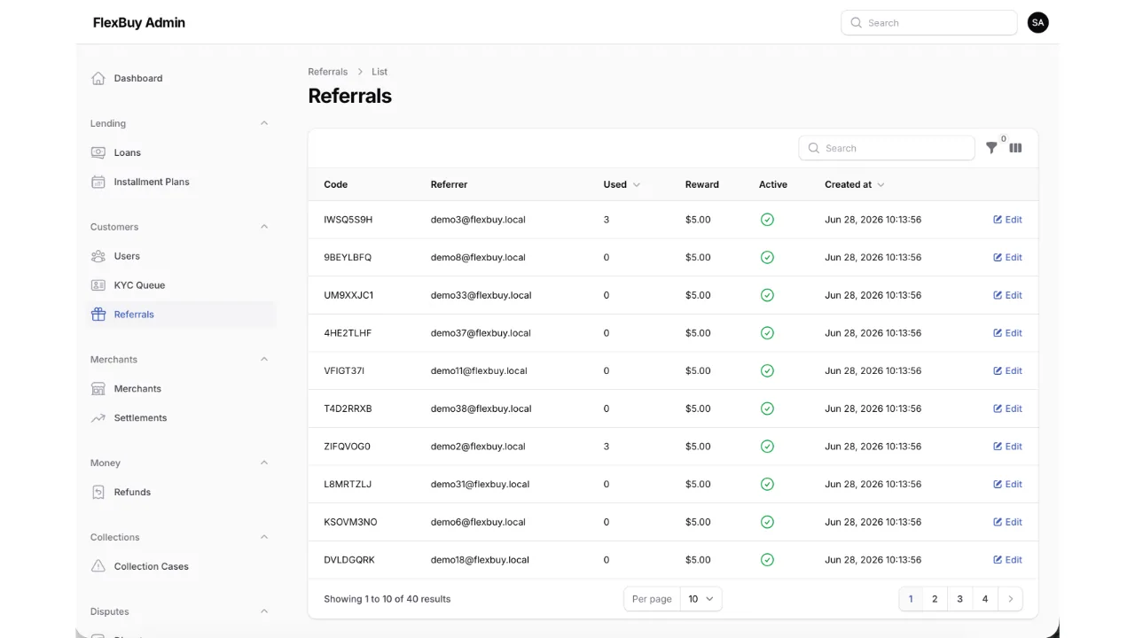 FlexBuy — Buy Now Pay Later Platform (Flutter + Laravel) screenshot 16