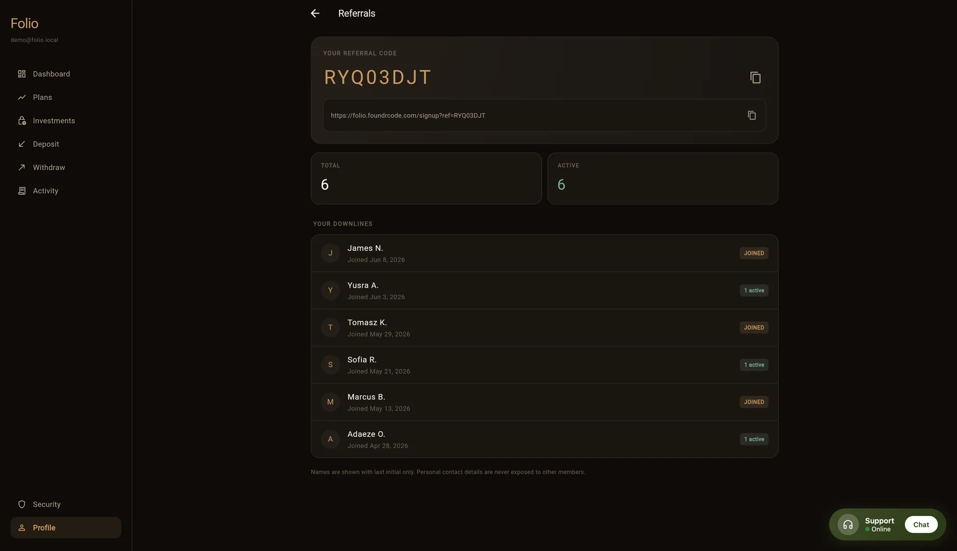 Folio — Private Wealth Wallet & Investment App (Flutter + Laravel) screenshot 7