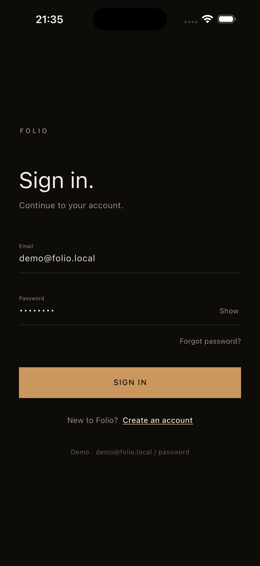 Folio — Private Wealth Wallet & Investment App (Flutter + Laravel) screenshot 11