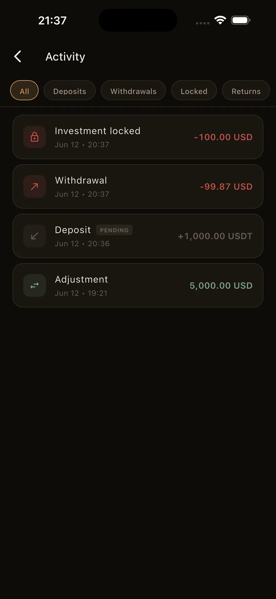 Folio — Private Wealth Wallet & Investment App (Flutter + Laravel) screenshot 23