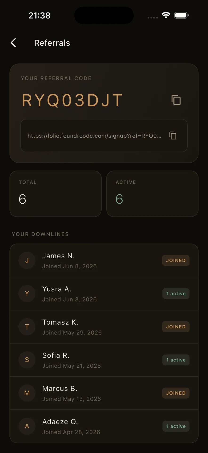Folio — Private Wealth Wallet & Investment App (Flutter + Laravel) screenshot 26