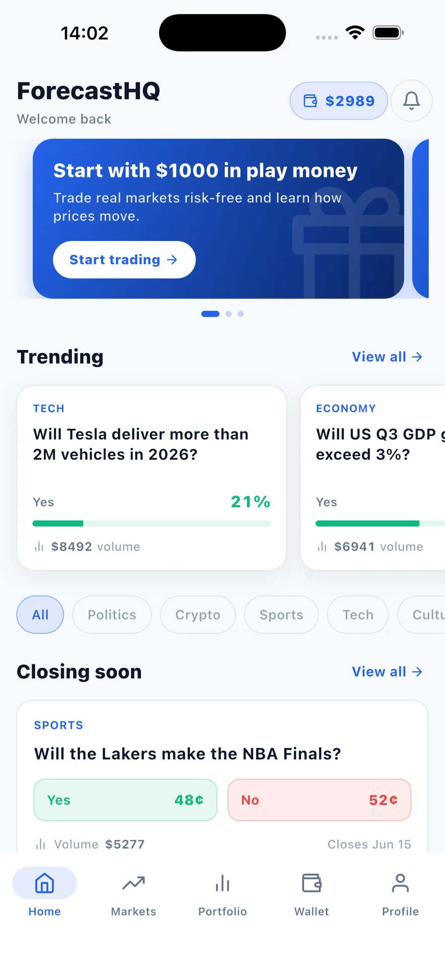 ForecastHQ - Prediction Market Platform (Polymarket-in-a-Box) screenshot 2