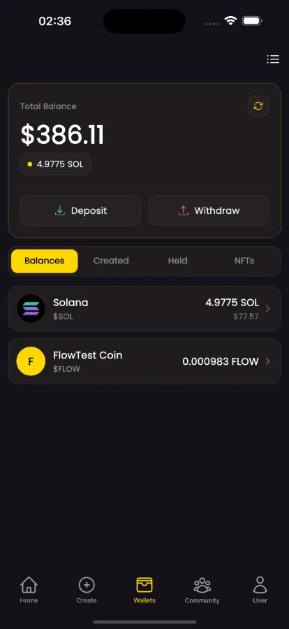 FunPump — Solana Memecoin Launchpad (Flutter + Node) screenshot 3