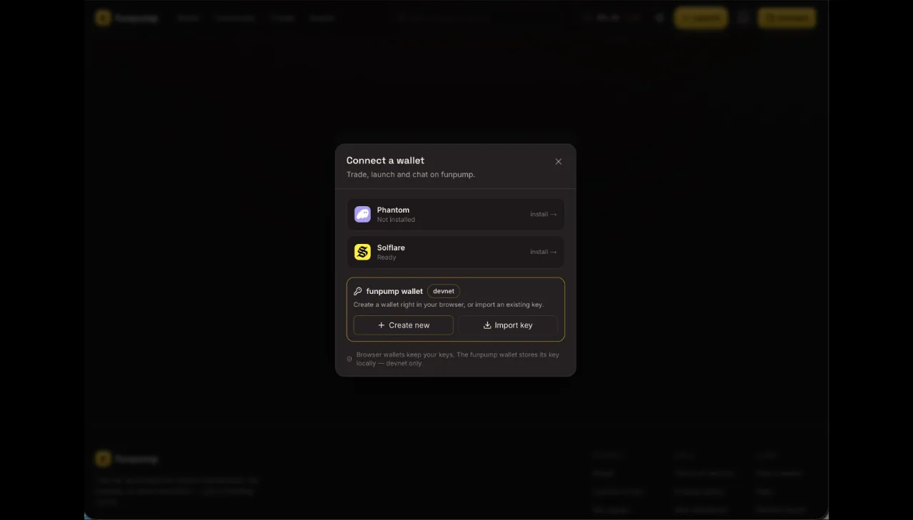 FunPump — Solana Memecoin Launchpad (Flutter + Node) screenshot 19