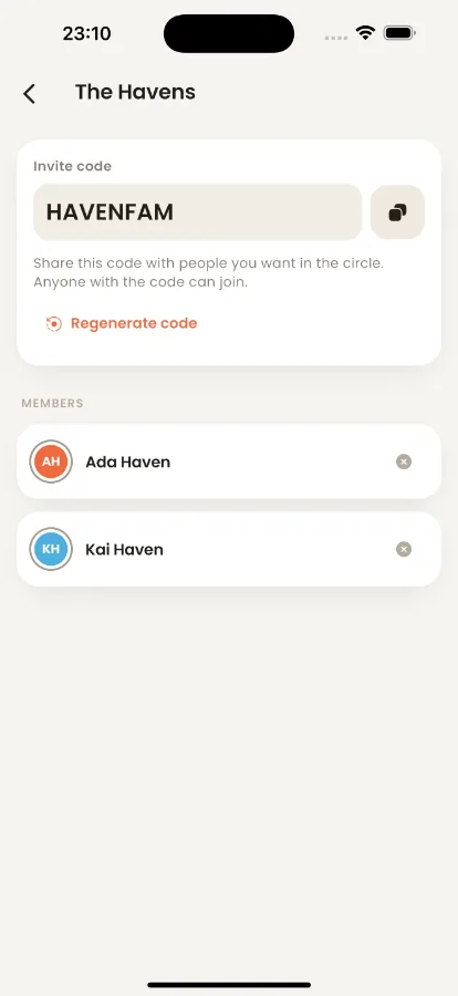Haven — Family Safety & Location Sharing (Flutter + Laravel) screenshot 4