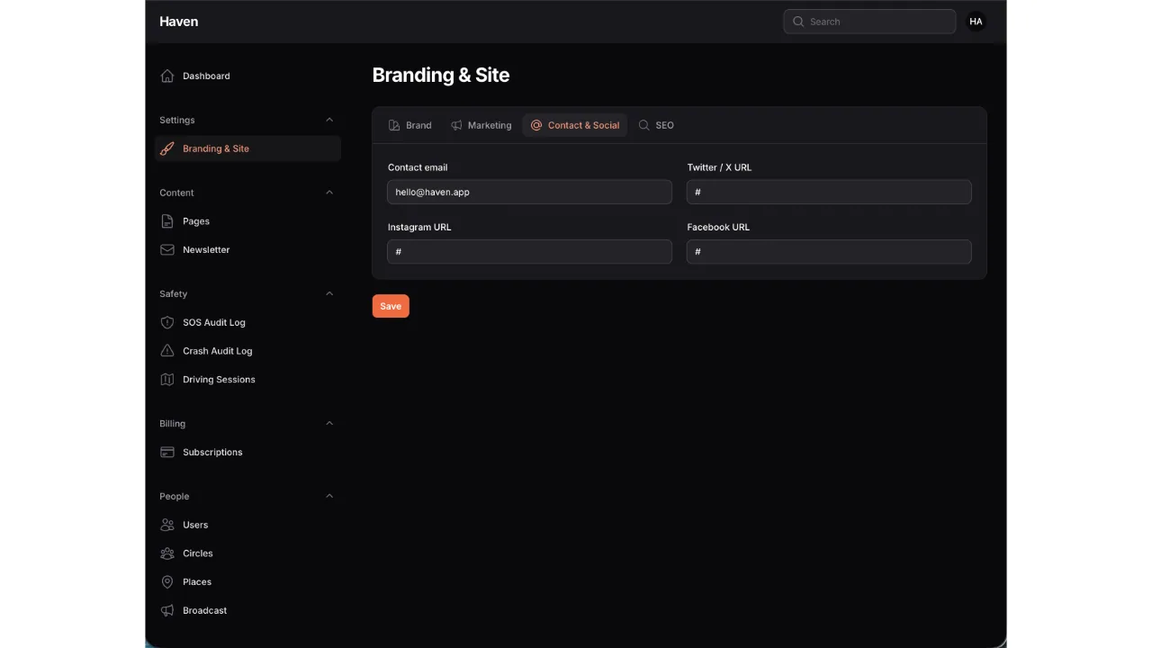 Haven — Family Safety & Location Sharing (Flutter + Laravel) screenshot 14