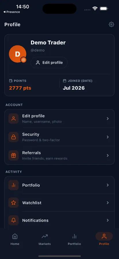 Hunch — Prediction Game Platform (Flutter + Laravel) screenshot 9