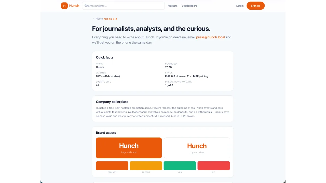 Hunch — Prediction Game Platform (Flutter + Laravel) screenshot 11