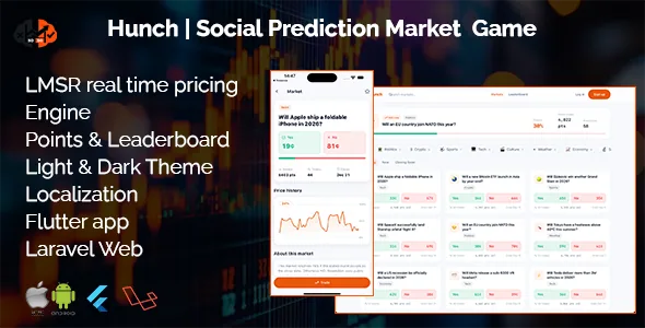 Hunch — Prediction Game Platform (Flutter + Laravel)