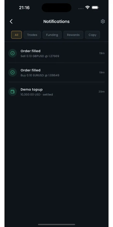 Ledgermark — Multi-Asset Trading App (Flutter + Laravel) screenshot 4