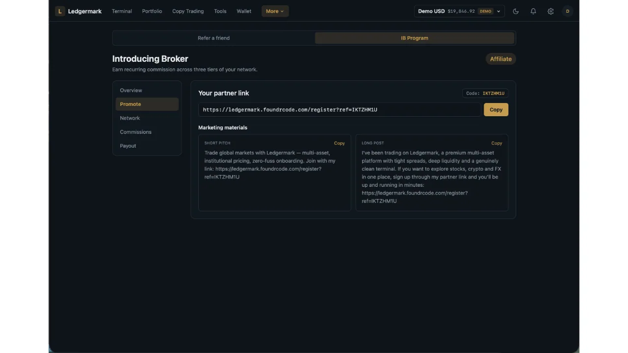 Ledgermark — Multi-Asset Trading App (Flutter + Laravel) screenshot 13