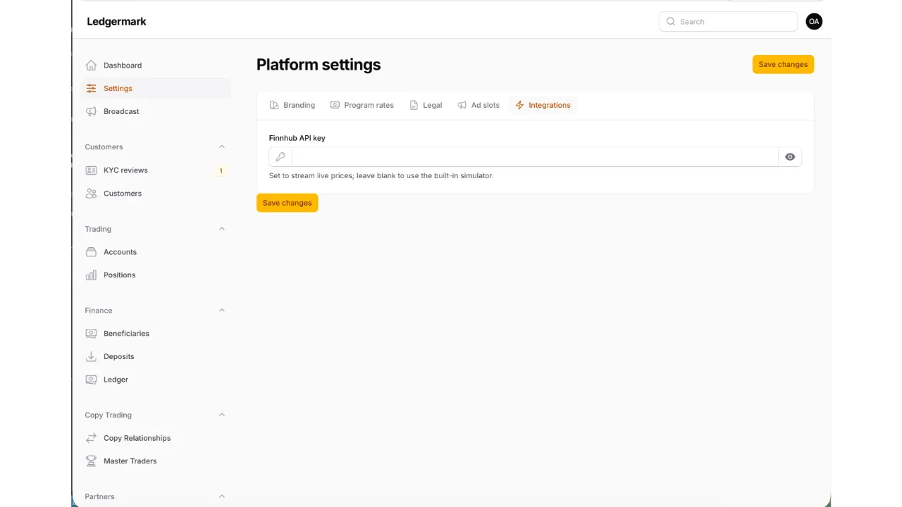 Ledgermark — Multi-Asset Trading App (Flutter + Laravel) screenshot 18