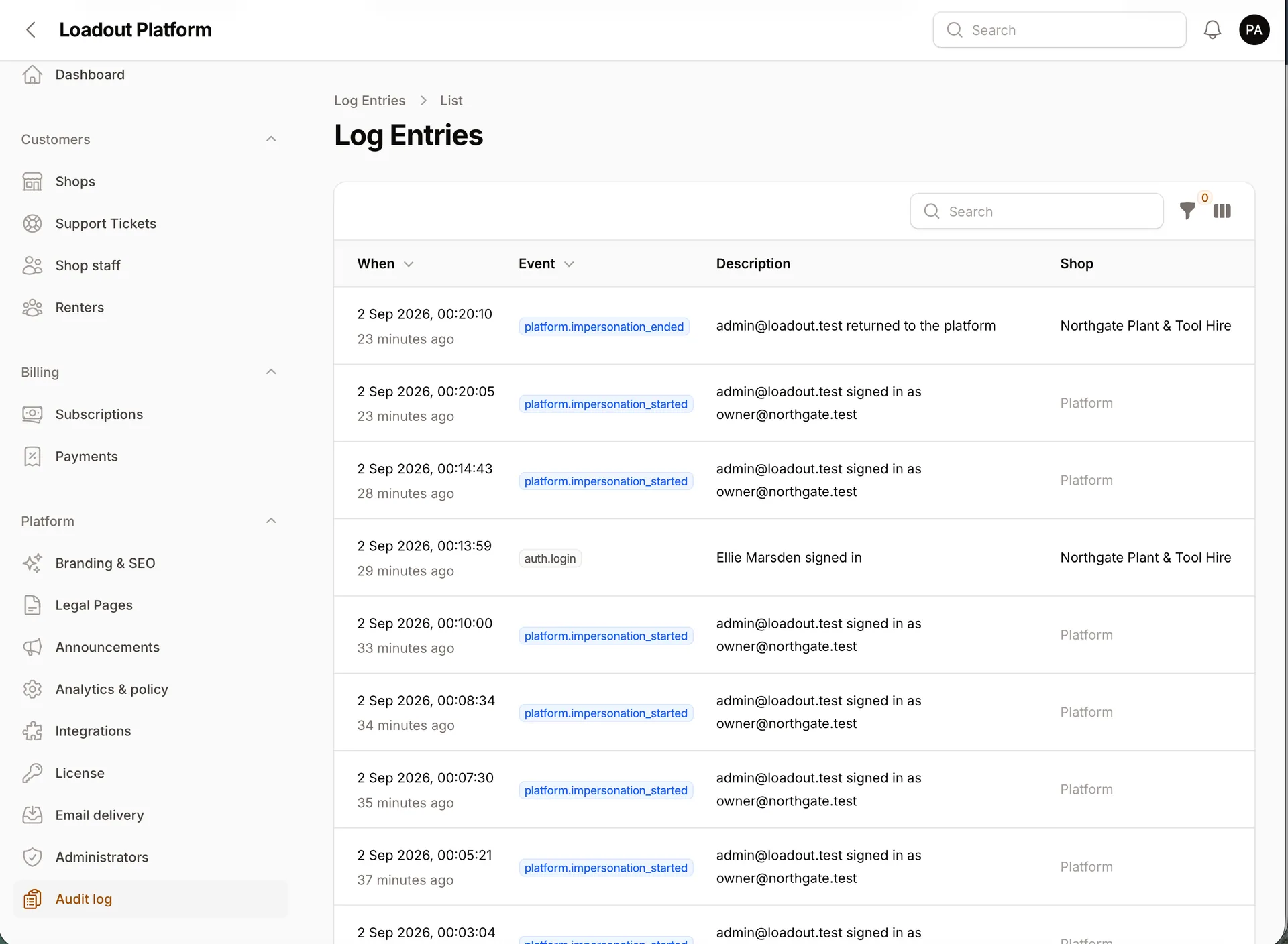 Loadout — Equipment & Tool Rental Platform (Laravel + Flutter) screenshot 12