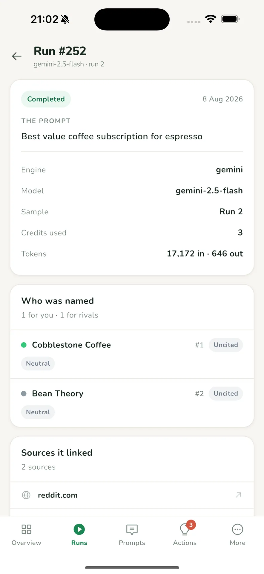 Lumen — AI Search Visibility Tracker (Laravel + Flutter) screenshot 12