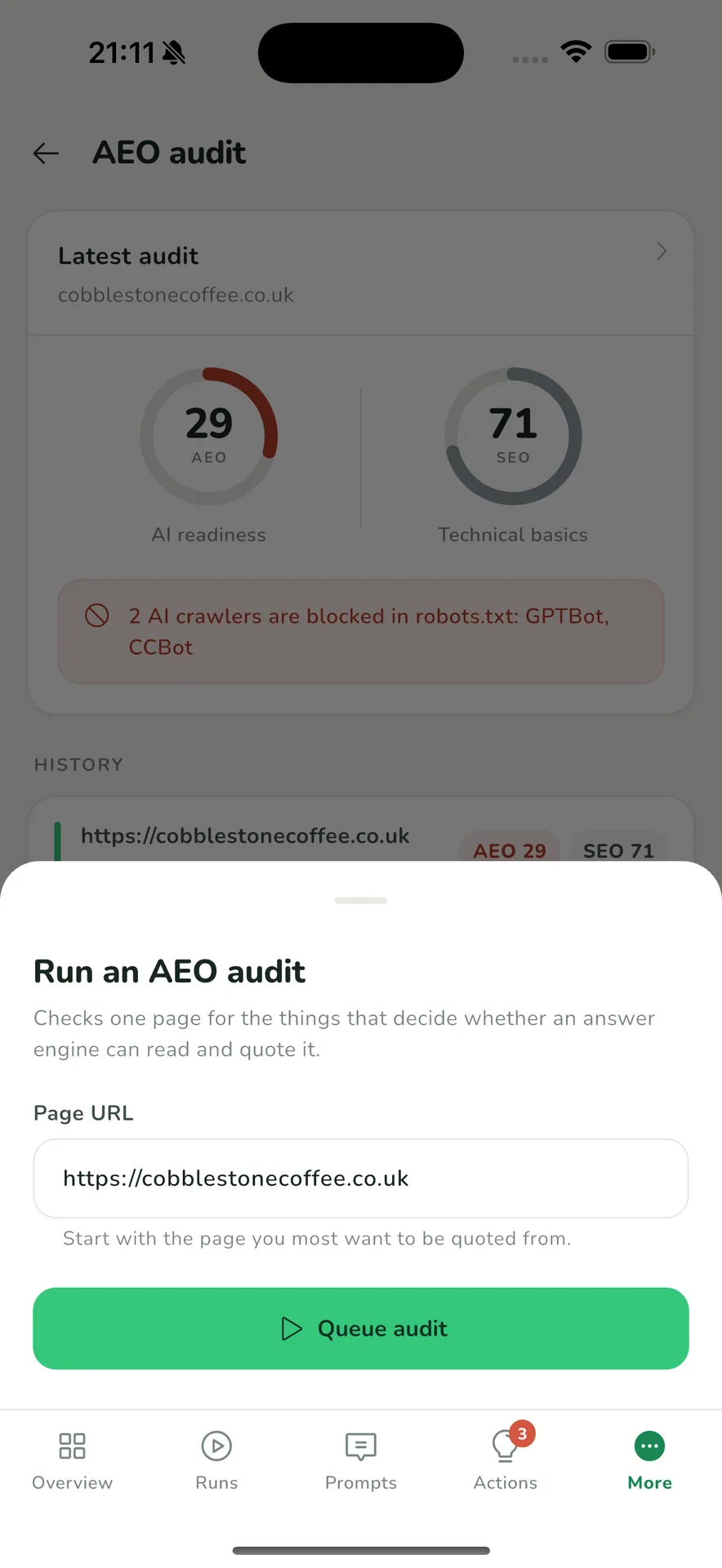 Lumen — AI Search Visibility Tracker (Laravel + Flutter) screenshot 14