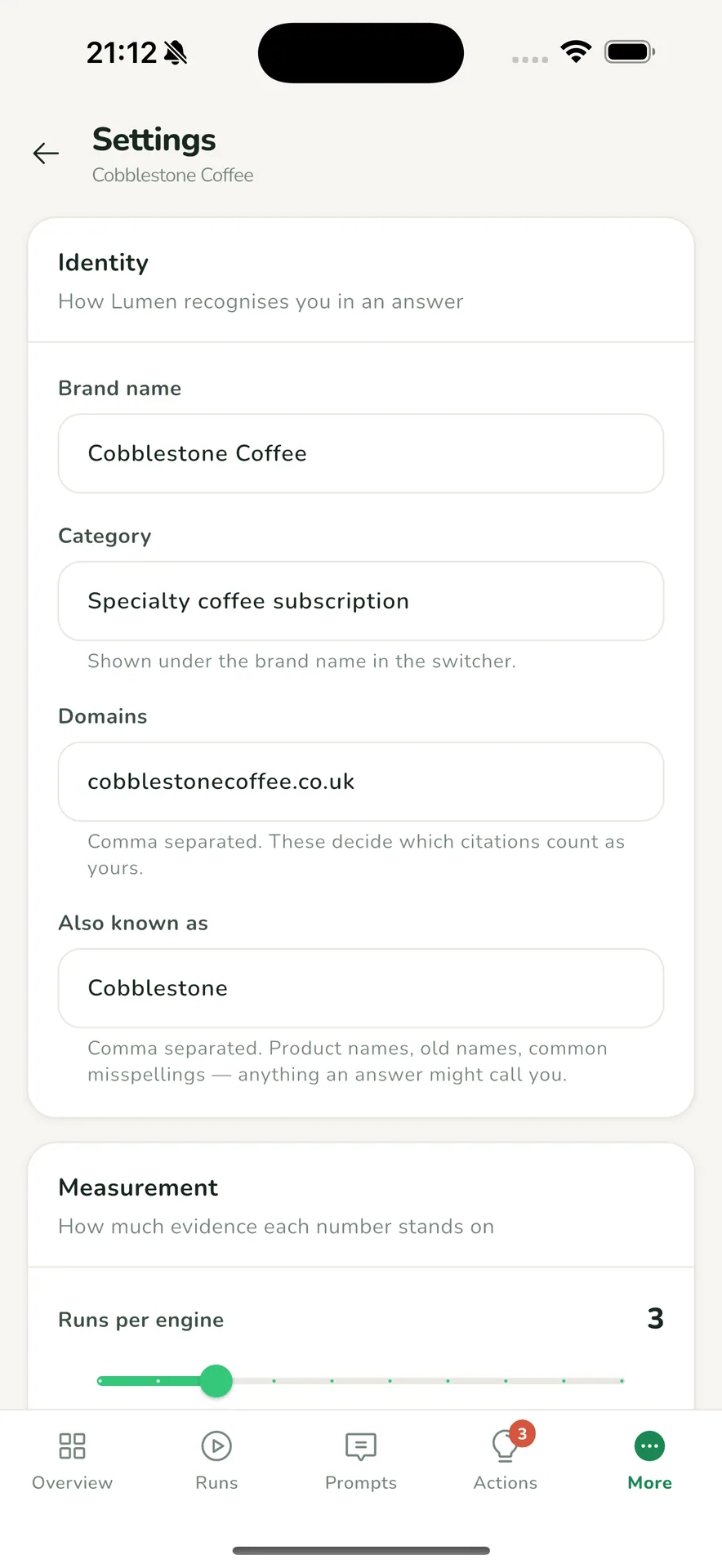 Lumen — AI Search Visibility Tracker (Laravel + Flutter) screenshot 17