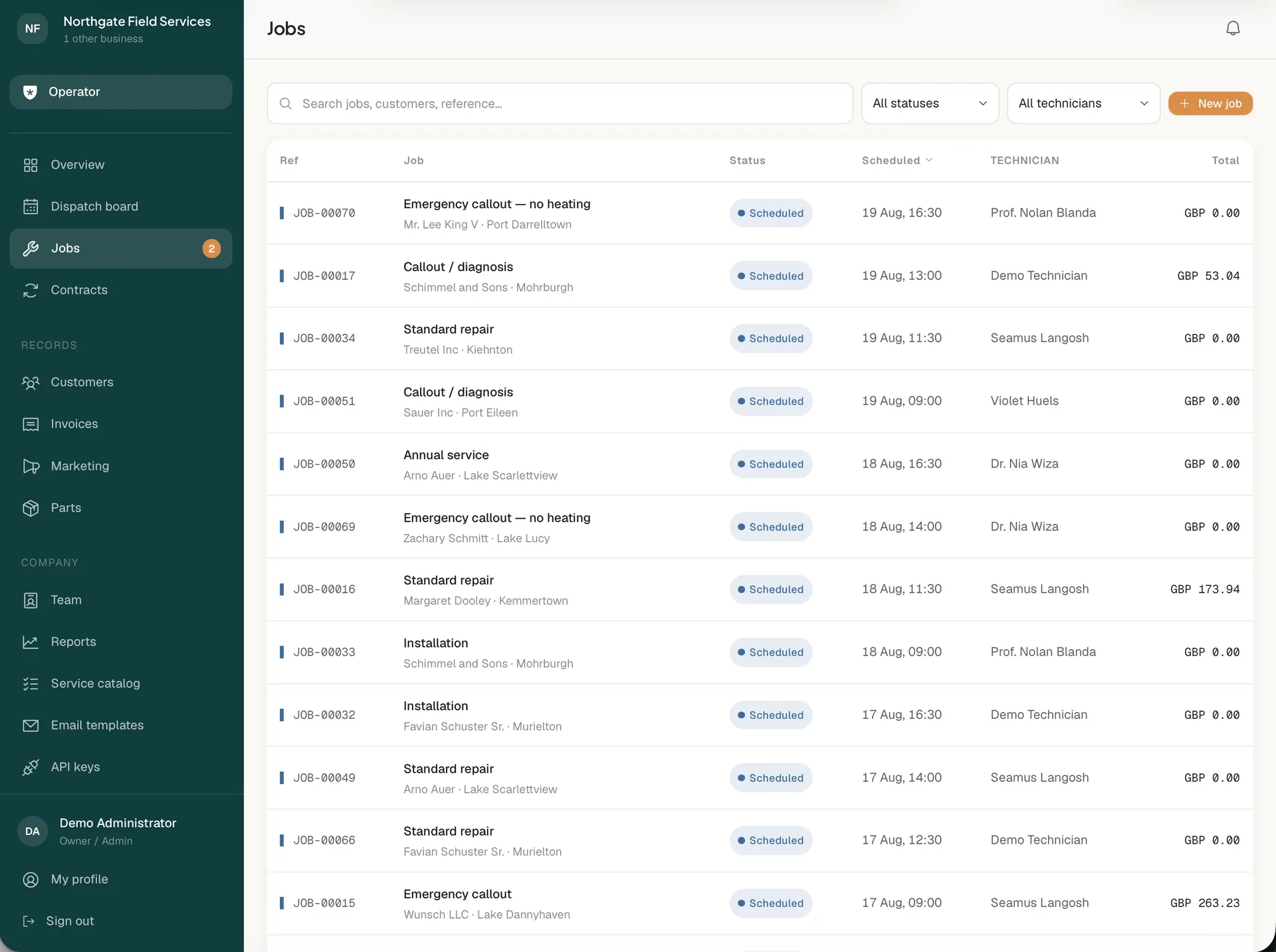 Lumina FSM — Field Service Management SaaS (Laravel + Offline App) screenshot 5
