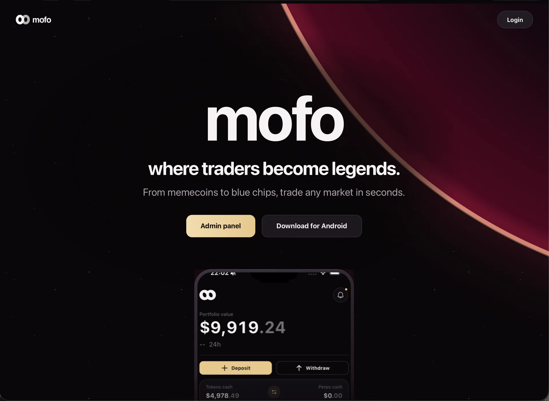Mofo — Social Crypto Trading App (Flutter + Laravel) screenshot 2