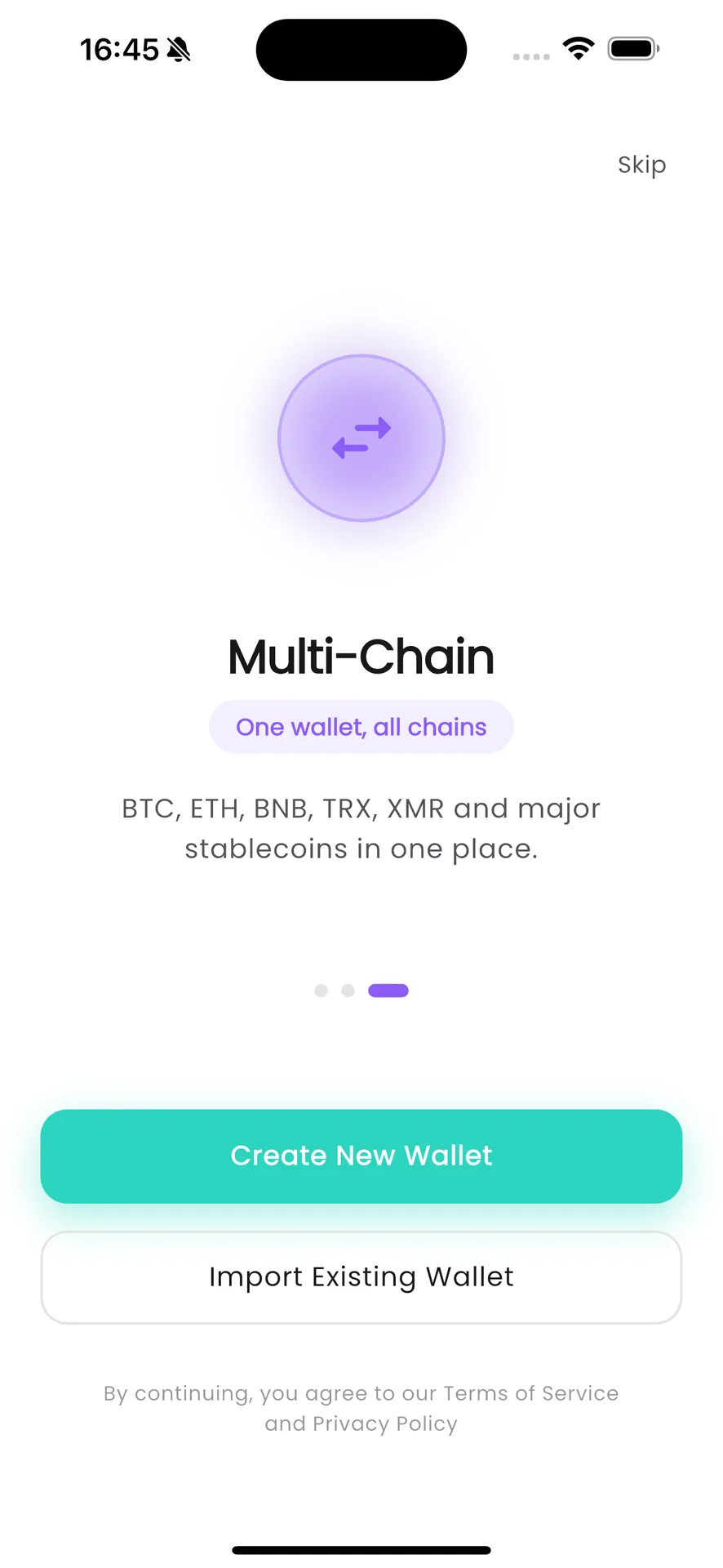 NoWay Wallet — Privacy-First Multi-Chain Cold Wallet screenshot 3