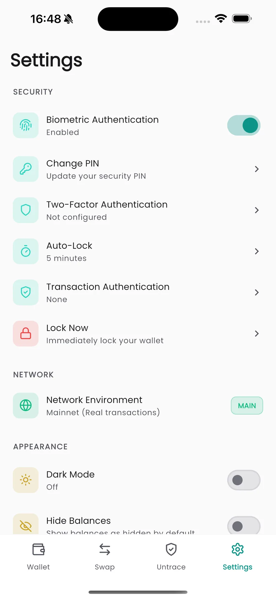 NoWay Wallet — Privacy-First Multi-Chain Cold Wallet screenshot 11