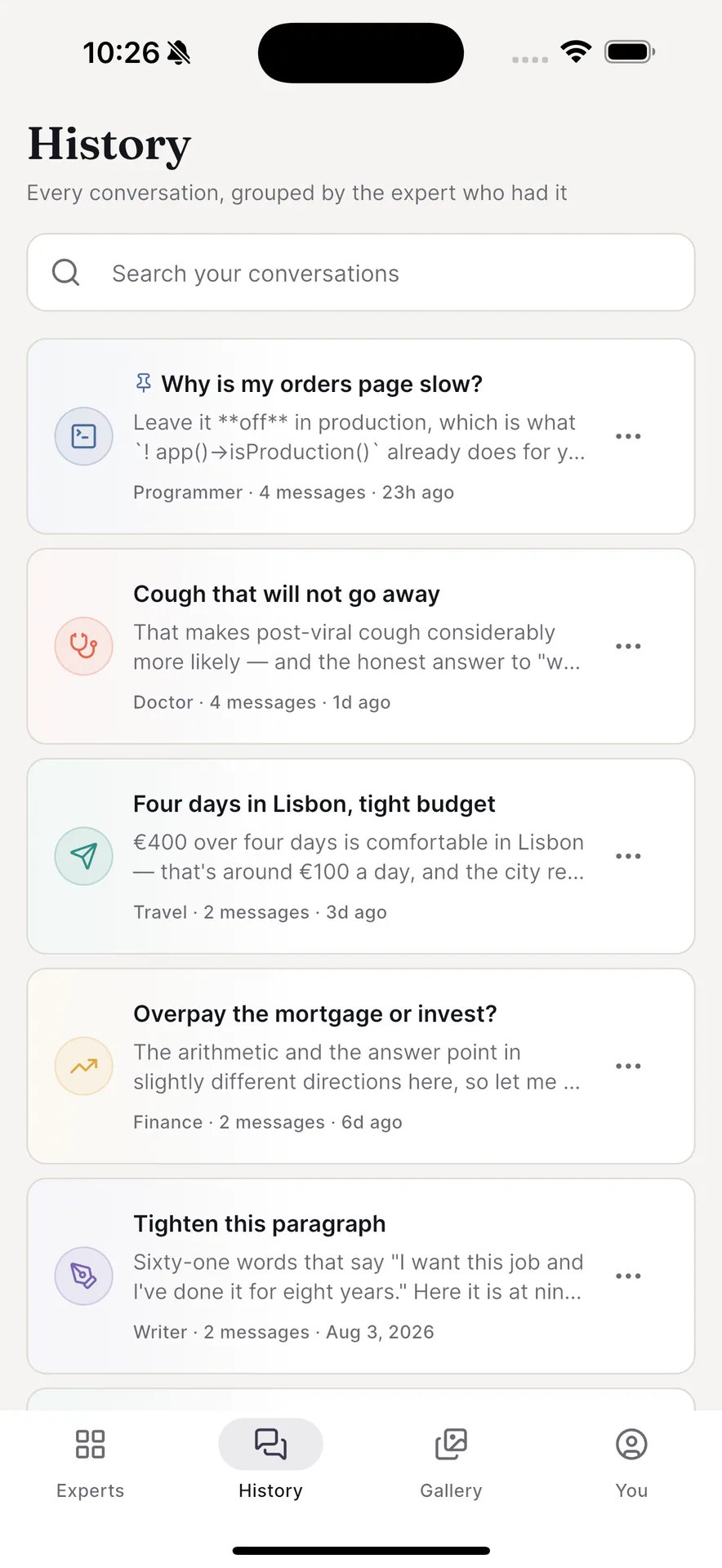Polymath — Multi-Expert AI Assistant Platform (Laravel + Flutter) screenshot 17