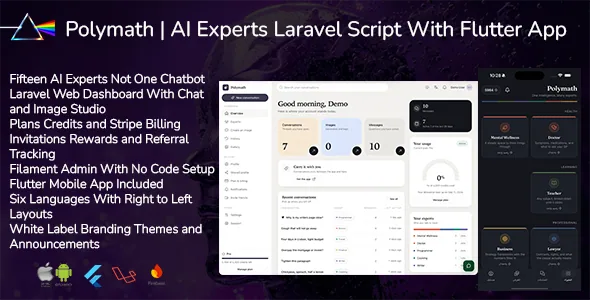 Polymath — Multi-Expert AI Assistant Platform (Laravel + Flutter)
