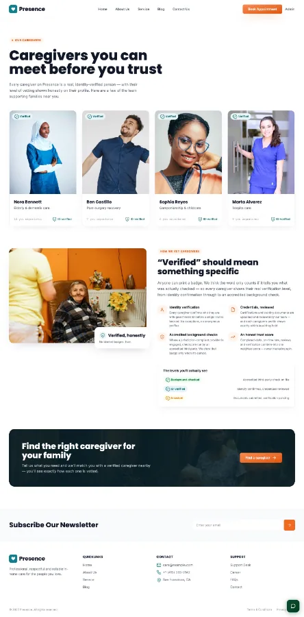 Presence — On-Demand Caregiver Marketplace (Flutter + Laravel) screenshot 19