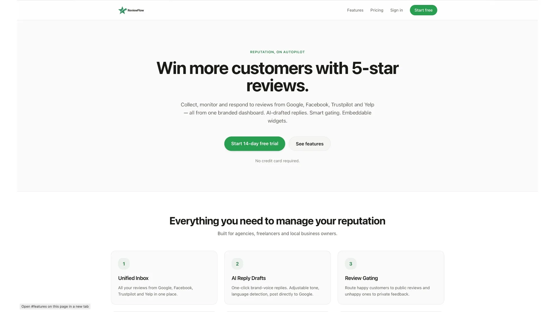 ReviewFlow — AI Review & Reputation Management SaaS screenshot 2